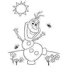 Olaf is the most friendly and cheerful snowman in the world. Olaf S Summer Coloring Page Disney Family Frozen Coloring Pages Summer Coloring Pages Frozen Coloring
