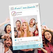 Cornice Foto Instagram Festa Photobooth Festa Partykit Compleanno Social Selfie Instaphoto Corniceinstagram Pe Idee Per Il Compleanno Instagram Selfie