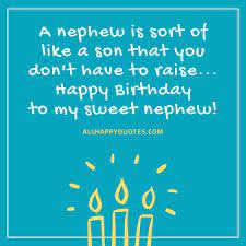 You have an aunt that loves you and will be here for you whenever you are down. 33 Happy Birthday Wishes For Nephew Turning A Year Older And Wiser