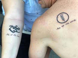 Except for the beatles and the rolling stones, no other big group has as many and various behind the scene tapes as zeppelin. Recently Graduated College And My Big Celebration With My Dad Was To Get Zeppelin Tattoos The Handwriting On My Arm Is My Dad S And The Handwriting On His Back Is Mine All