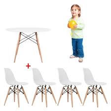 The chair will be completed in 5 stages: Ebarza Kids Table 4 Chairs Set Without Arms Babystore Ae