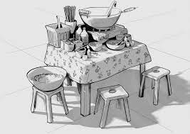 Put four of your thin gs on your table (s in gul ar or plural), ask your pitrtner. Artstation Table Props Leon Laverda