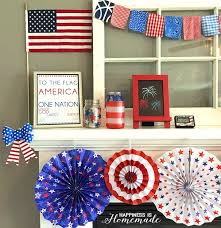 Create fireworks for your 4th of july mantel this year! Quick Easy 4th Of July Mantel Decorations Happiness Is Homemade