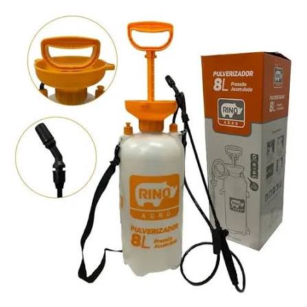 PULVERIZADOR 8 LITROS MANUAL PRESSAO - RINO