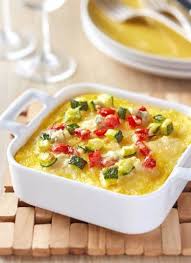 Polenta Gratinee Aux Legumes Et Fromages Alpina Savoie Recette Polenta Polenta Cuisson Des Aliments