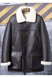 Denny Dora Mens B3 Shearling Jacket Leather Jacket Leather Jacket Men Mens Winter Coat