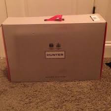 Variety of shoe box are now available on our shelves, just click the link and find your favorite one: Hunter Boot Box Hunter Boots Hunter Shoe Box