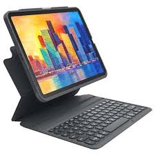 Zagg Pro Keys Ipad Air 4 Keyboard Case With Apple Pencil Holder Gadgetsin Apple Pencil Holder Ipad Air Keyboard Case