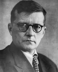 Shostakovich during a press conference at the Cultural and Scientific  Conference