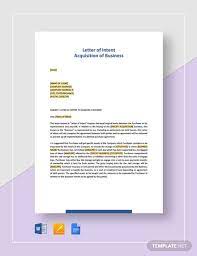 18 Business Letter Of Intent Templates Pdf Doc Free Premium Templates