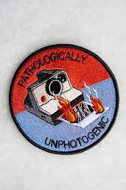 Unphotogenic Iron On Patch Stay Home Club Pin And Patches Patches Embroidered Patches