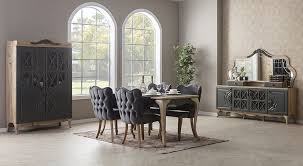 غرفه سفرة مودرن كلاسيك Furniture Grey Dining Room Cream Dining Room