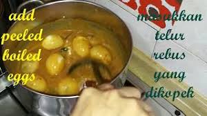 Nak buat kari ayam tanpa santan, tapi kuah pekat ni mudah je. Resepi Telur Masak Kari Tanpa Santan