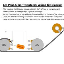 Gibson les paul jr wiring diagram source. Les Paul Junior Tribute Dc 50s Wiring Kit Cts 550k Custom Reverb