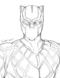 Black Panther By Sherrycai Marvel Art Drawings Black Panther Drawing Avengers Drawings