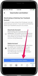 Complete steps 1 and 2 from the permanent deletion guide (settings > your facebook information > delete your account and information). How To Deactivate Or Delete Facebook On The Iphone