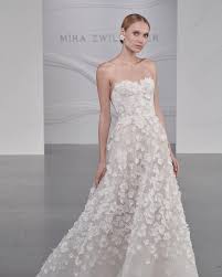 Mira Zwillinger On Instagram Limka Gown Ss22 Floral Rich Strapless Gown With An All Over 3d Elements In 2021 Wedding Attire Strapless Gown Gowns