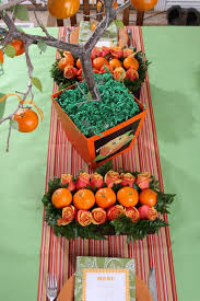 Orange Theme Baby Shower For A Little Cutie Chickabug Orange Baby Shower Baby Shower Winter Gender Neutral Baby Shower Themes