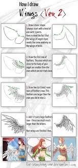 How To Draw Wings Ver 2 With Thanks To The Searching One On Deviantart How To Draw Wings Artist Study Resources Wings Drawing Wings Art Drawing Tutorial