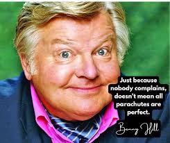 Benny Hill parachute joke 😂