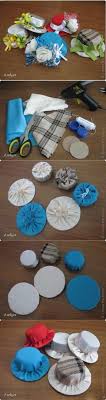 将废物利用与布艺手工结合 制作出可爱的迷你帽子 也是挺有创意的 会简单针线活就可以来尝试一下 准备几个塑料瓶盖 还有一些碎 布头就可以开工啦 加上一个小卡子也可以当作漂亮的头饰哟 crafts barbie furniture vintage dolls
