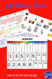 Ph Scale Activity To Use With Your Acids And Bases Unit With Images Fun Lesson Plans Sorting Activities Fun Science