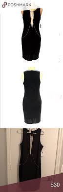 Body Central Sleeveless Black Dress W Chain Xl Nwt Black Sleeveless Dress Black Dress Body Central Dresses