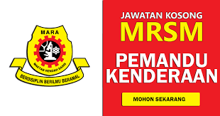 Search and apply for the latest pemandu peribadi jobs. Jawatan Kosong Pemandu Kenderaan Di Maktab Rendah Sains Mara Mrsm Jobcari Com Jawatan Kosong Terkini