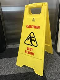 Stock Photo Image Of A Yellow Caution Wet Floor Sign Wet Floor Signs Wet Floor Wet