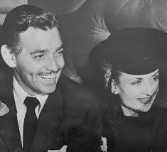 Carole Lombard and Clark Gable at the 1940 premier of "Gone With The Wind"