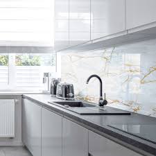 And one of my favorite color combos that's simple and also beautiful, is always white and gold. Premier Range Acrylic Splashbacks White Gold Veins And Accessories Ebay