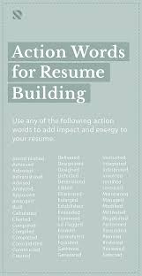Career Blog Resumeway Resume Action Words Resume Words Resume Tips