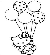 Ballon Ausmalbilder Hallo Kitty Geburtstags Hello Kitty Ausmalbilder Hello Kitty