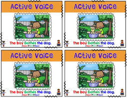 Active And Passive Voice Anchor Charts Verbs Have A Voice Too