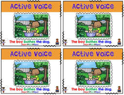 Active And Passive Voice Anchor Charts Verbs Have A Voice Too
