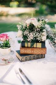 Peacock Garden Wedding Ruffled Book Wedding Centerpieces Garden Wedding Centerpieces Vintage Wedding Centerpieces