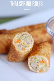 Meanwhile, mix all the sauce ingredients in a small bowl. Thai Spring Rolls Nobiggie
