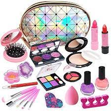 Washable Kids Makeup Girls Toys Real Kids Makeup Kit For Girl Safe Cosmetic Non Toxic Make Up Set For Toddler In 2021 Makeup Kit For Kids Toys For Girls Kids Makeup