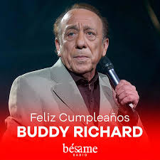 Con Buddy Richard has cantado 'Si me vas a abandonar'. Feliz cumpleaños a  este artista de la casa Bésameeee 97.4 FM 🥰👏🏻🎉