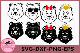 What is an svg file? Bear Svg Bear Face Svg Bear With Sunglasses Svg Bear 293077 Cut Files Design Bundles