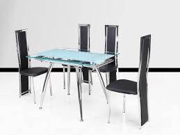 The best extendable dining tables are ideal for intimate and easily expandable dinner parties. Small Clear And Frosted Extending Glass Dining Table 4 Chairs