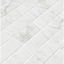 Maybe you would like to learn more about one of these? Msi Classique White Carrara 4 In X 16 In Glossy Ceramic White Subway Tile 11 11 Sq Ft Case Nwhicarglo4x16 The Home Depot Ceramic Wall Tiles Wall Tiles White Subway Tile