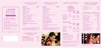 Lakme Salon Bridal Stylist Services Luminance 3 Ritual Experiental New Love Makeup Bridal Makeup Prices Bridal Packages Asian Bridal Makeup