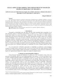Ingrijeste persoana cu handicap si asistentul maternal; Pdf Aspecte Legale Privind Ocuparea In Campul Muncii A Persoanelor Cu DizabilitÄÅ£i In Republica Moldova