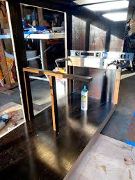 With one spacer and the planned base cabinet layout, i get nearly 1.5 granite overhang from the end of. Diy Bar Cabinet Plans With Mini Fridge Sliding Doors Sarah Bella