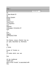 Los awó deben ayudarse mutuamente. Ifa And Computer Science