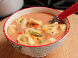 Veggie Tortellini Soup Recipe Food Network Recipes Recipes Tortellini Soup