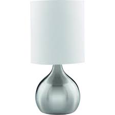 Unfollow bedside touch lamps to stop getting updates on your ebay feed. Searchlight Lighting 3923ss Single Light Small Touch Table Lamp In Satin Silver Finish With White Fabric Shade Castlegate Lights