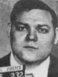 Two old school Genovese Family mobsters pictured shaking hands in better  times, dressed sharp with total respect, enjoying the finer things in life.  On the right is heavyweight family captain Salvatore "Sally