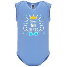 Body sans manche bebe garcon. Body Bebe Manche Sans Bebe Garcon Bleu Bonne Fete Des Peres Fond Noir Bleu Cdiscount Pret A Porter
